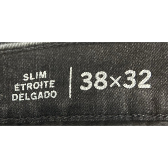 New Tommy Hilfiger THFlex Slim Mens Black Size 38x32 Jeans Stretch Denim NWT1092 - Picture 8 of 14